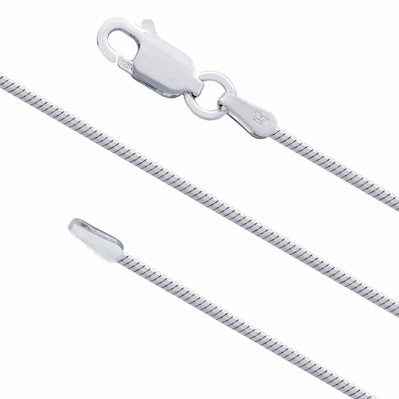 Sterling Silver Flat Snake Chain