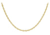 9ct Yellow Gold 60 Diamond Cut Prince of Wales Chain