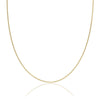 18ct Yellow Gold 50 Diamond Cut Curb Chain