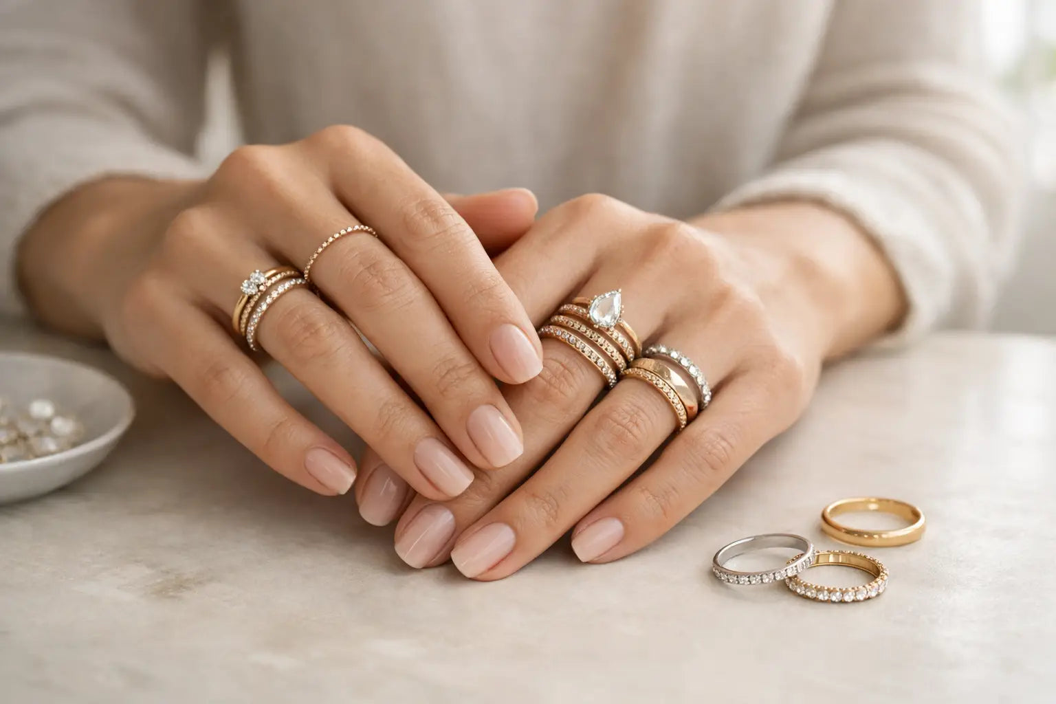 How to Stack Rings With Style