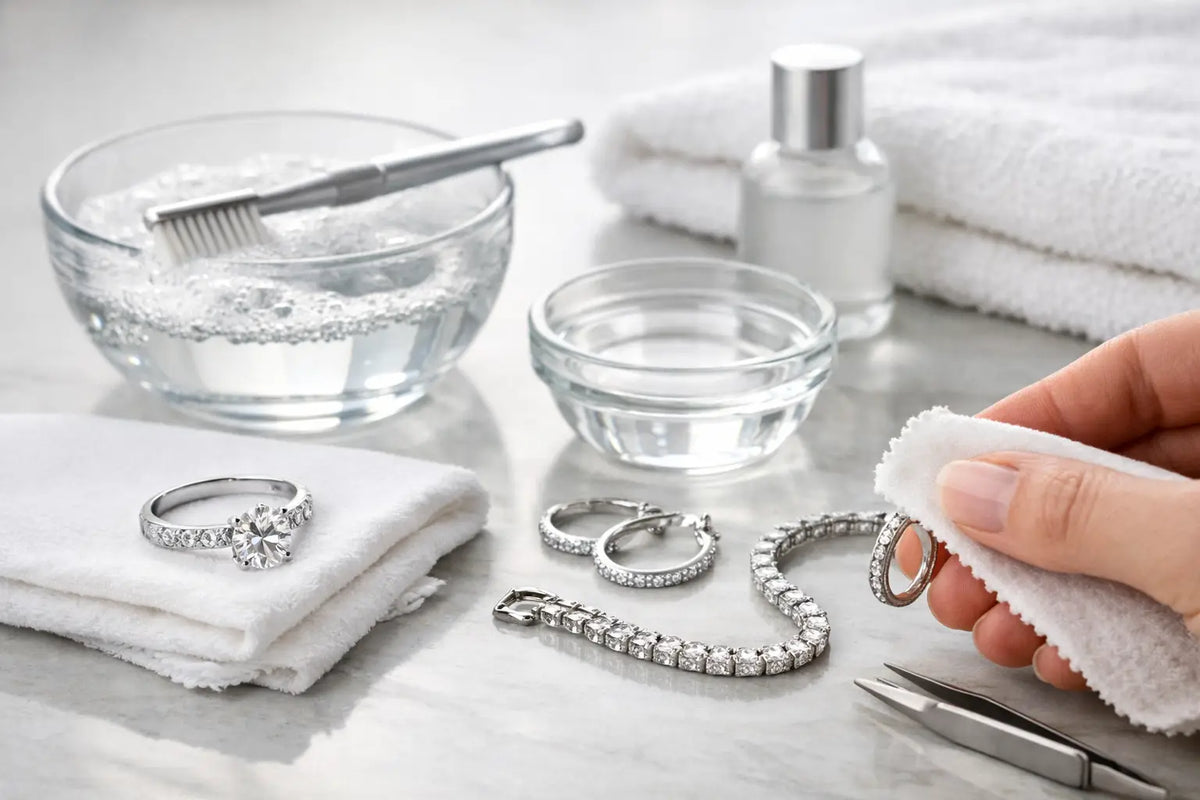How to Clean Platinum Jewellery Safely at Home