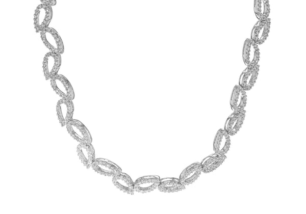 18ct White Gold 1.72ct Diamond Teardrop Necklace