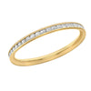 9ct Yellow Gold Zirconia Stardust Band Eternity Ring