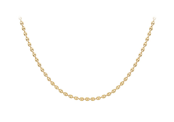 9ct Yellow Gold Mariner Rambo Chain