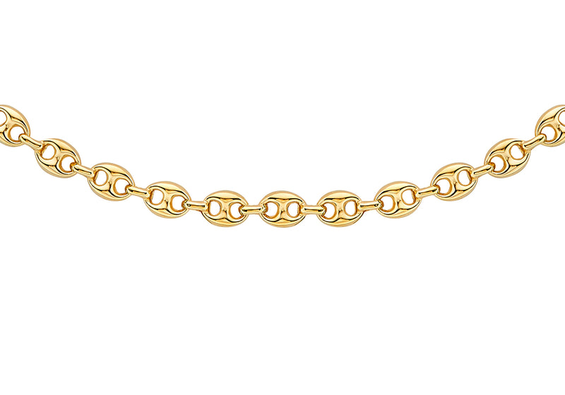 9ct Yellow Gold Mariner Rambo Chain