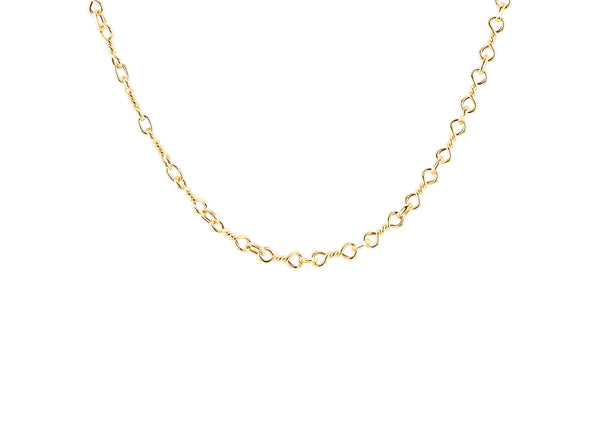 9ct Yellow Gold Double Twist Knot Chain