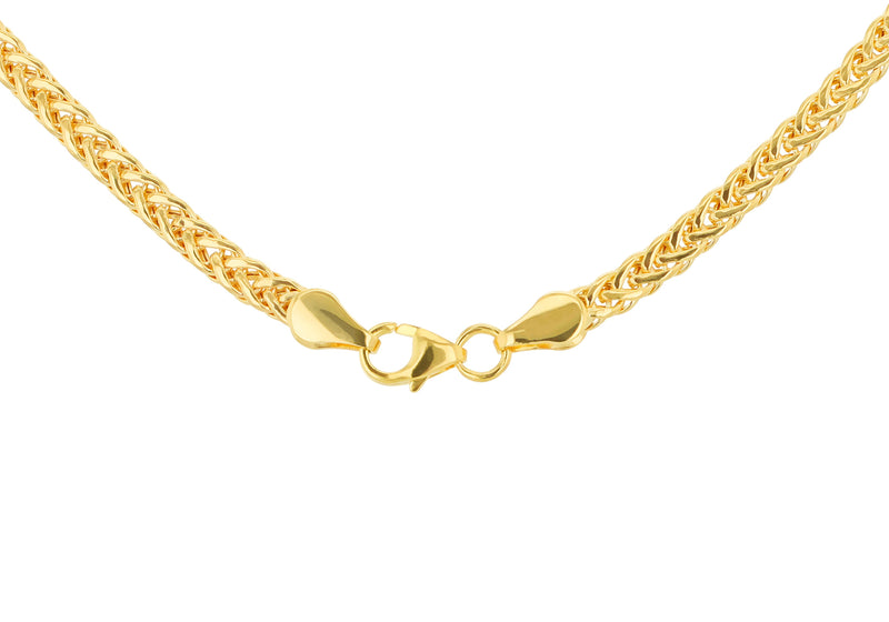 9ct Yellow Gold Woven Links Necklace