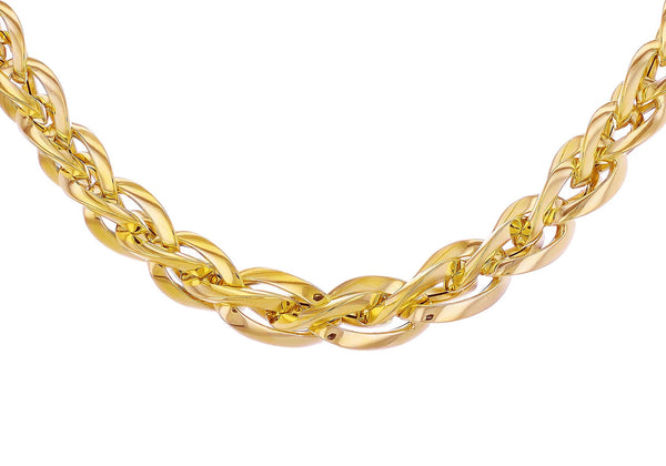 9ct Yellow Gold Woven Links Necklace