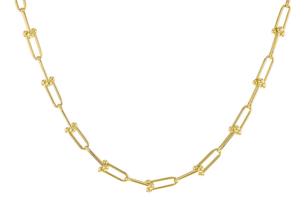 9ct Yellow Gold Nautical Links Chain Necklace