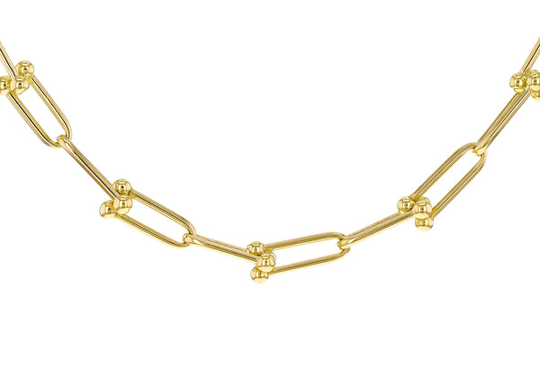 9ct Yellow Gold Nautical Links Chain Necklace