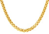 9ct Yellow Gold Faceted Spiga Rope Chain