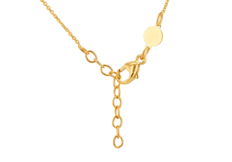 9ct Yellow Gold Honeycomb Necklace