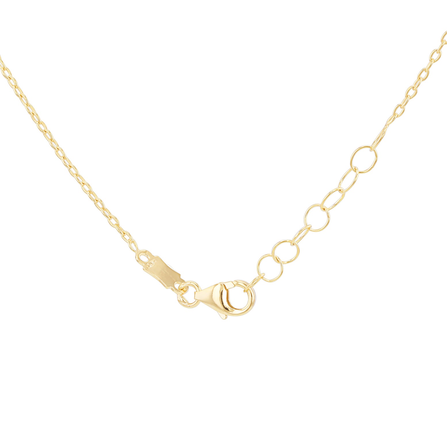 9ct Yellow Gold Three Heart Necklet