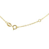 9ct Yellow Gold Solitaire Zirconia Arc Bar Necklace