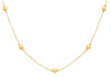 9ct Yellow Gold Ball Octagonal Snake Chain Necklace