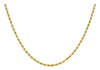 9ct Yellow Gold 80 Rope Chain