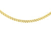 9ct Yellow Gold 50 Diamond Cut Slim Curb Chain