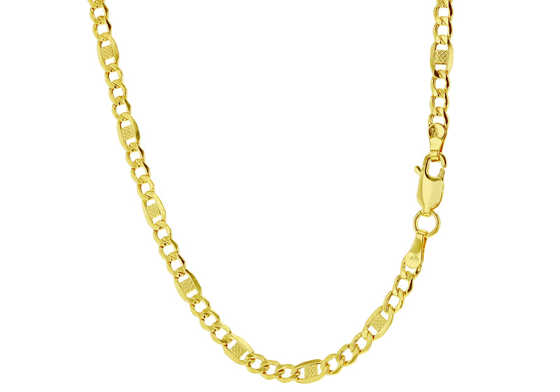 9ct Yellow Gold Rambo Curb Chain