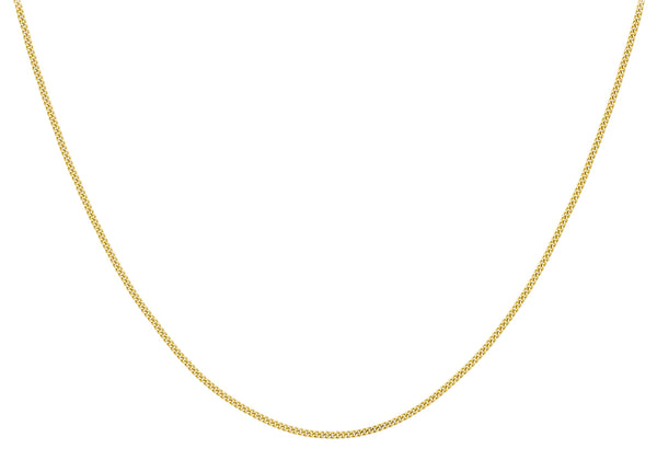 9ct Yellow Gold Slim Diamond Cut Rope Chain