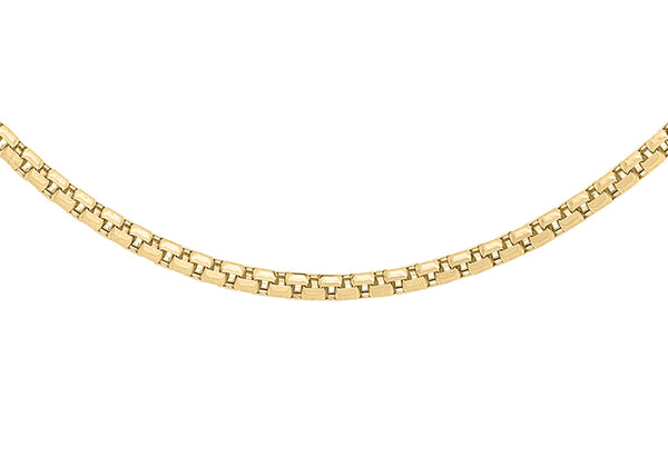 9ct Yellow Gold 36 Diamond Cut Belcher Box Chain