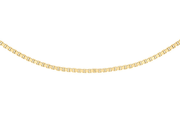 9ct Yellow Gold 9 Venetian Box Adjustable Chain