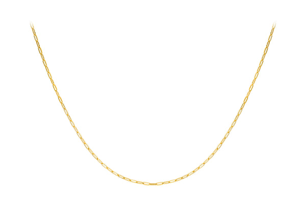 18ct Yellow Gold Paper Chain Necklace
