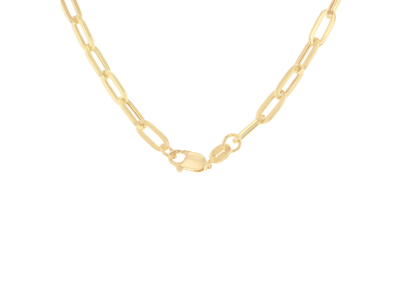 9ct Yellow Gold Paper Chain Necklace