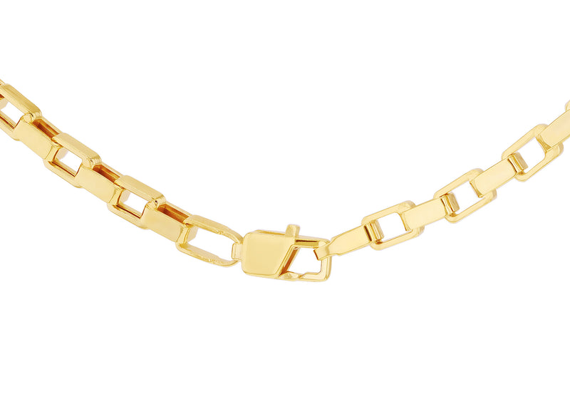 9ct Yellow Gold 90 Square Paper Chain