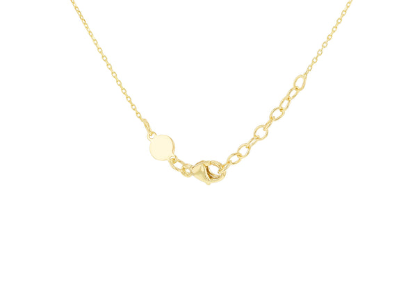 9ct Yellow Gold Knotted Bar Necklace