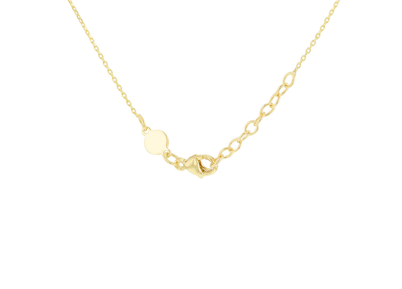 9ct Yellow Gold Knotted Bar Necklace