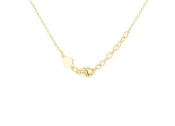 9ct Yellow Gold Drop Leaf Necklace