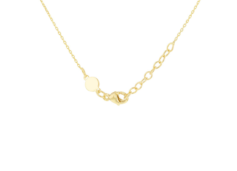 9ct Yellow Gold Drop Leaf Necklace