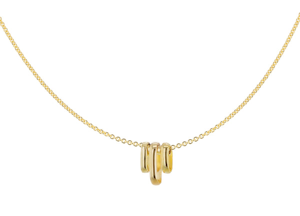 9ct Yellow Gold Triple Bar Pendant