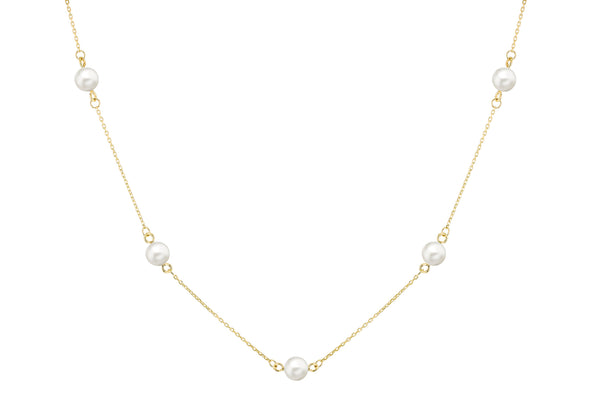 9ct yellow Gold Freshwater Pearl Necklace