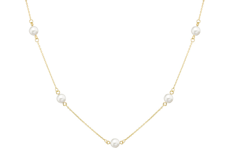 9ct yellow Gold Freshwater Pearl Necklace