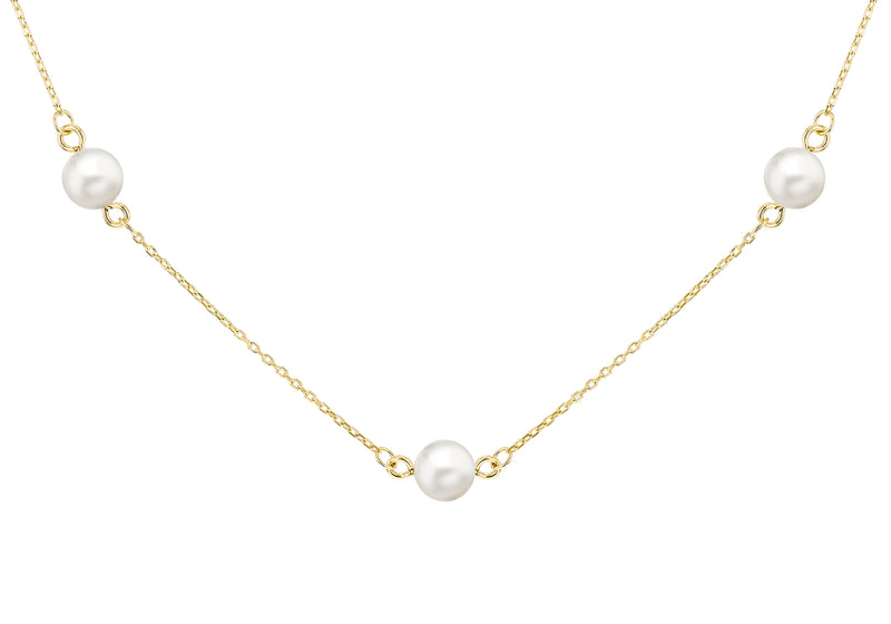 9ct yellow Gold Freshwater Pearl Necklace