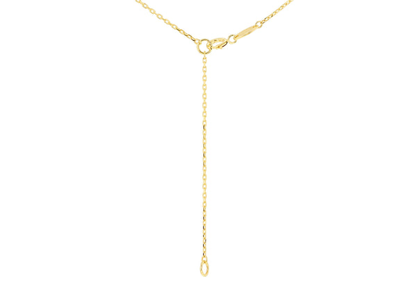 9ct Yellow Gold Oval Carnelian Necklace