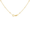 9ct Yellow Gold Shimmer Heart Adjustable Trace & Ball Chain Necklace