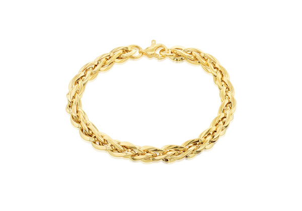 9ct Yellow Gold Woven Links Bracelet