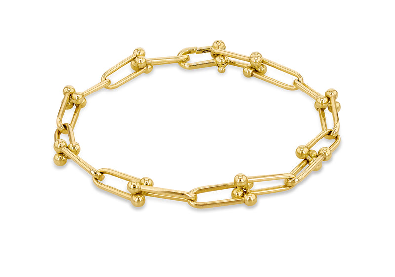 9ct Yellow Gold Chunky Paperlinks Bracelet