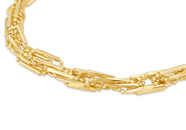 9ct Yellow Gold Prismatic Prince of Wales Ball Bracelet