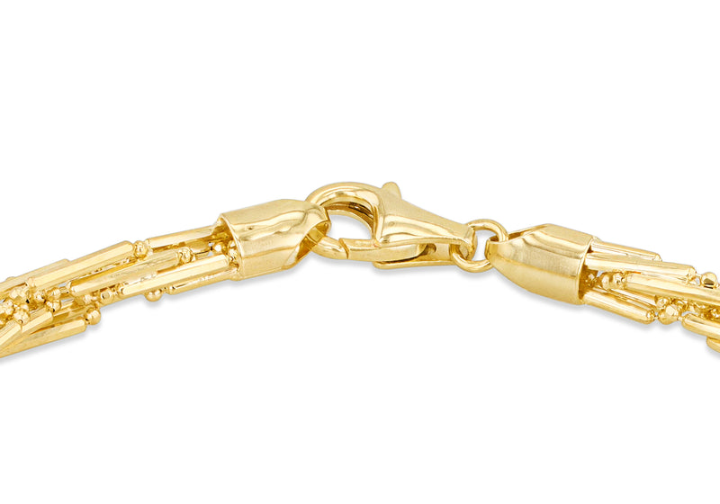 9ct Yellow Gold Prismatic Prince of Wales Ball Bracelet