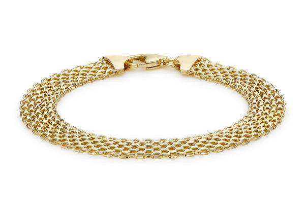18ct Yellow Gold Bismark Chain Bracelet