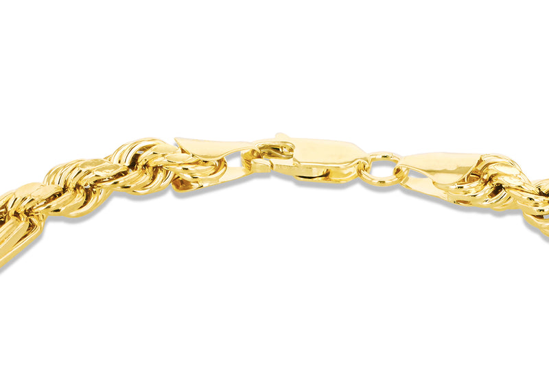 9ct Yellow Gold Knot Twist Rope Bracelet