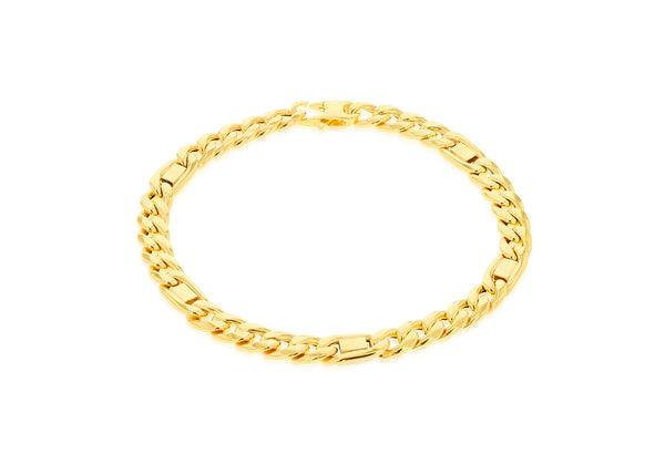 9ct Yellow Gold Curb Links Bracelet