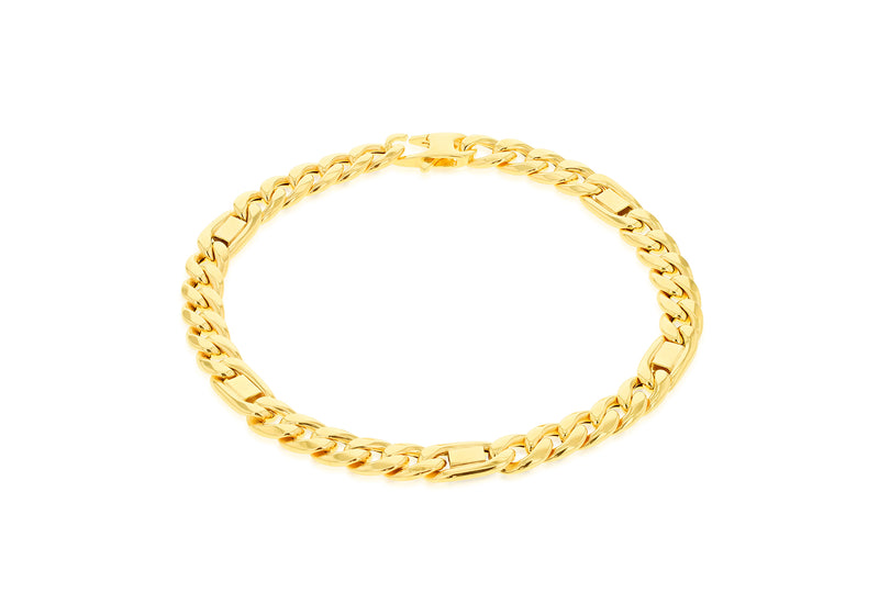 9ct Yellow Gold Curb Links Bracelet