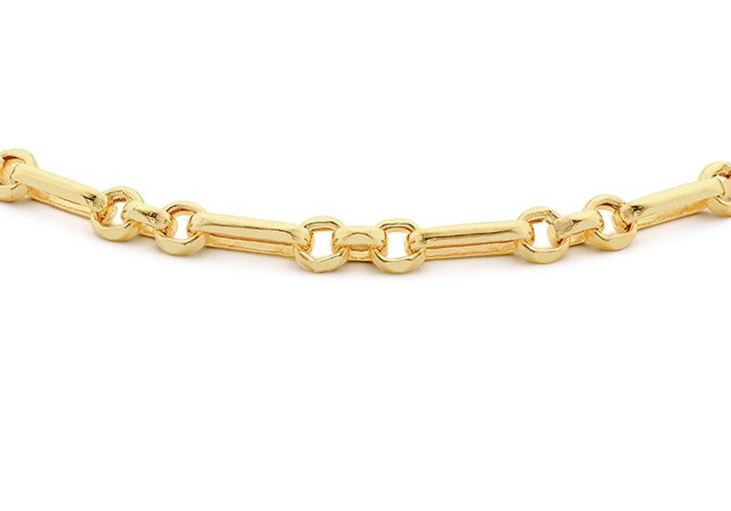 9ct Yellow Gold Figaro Belcher Chain