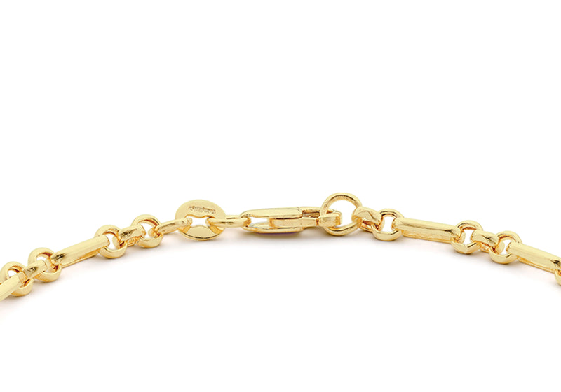 9ct Yellow Gold Figaro Belcher Chain