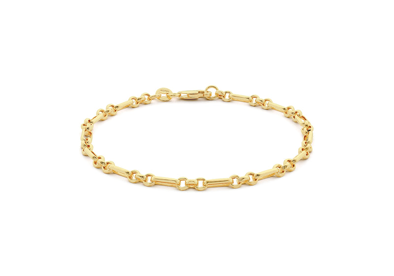 9ct Yellow Gold Figaro Belcher Chain