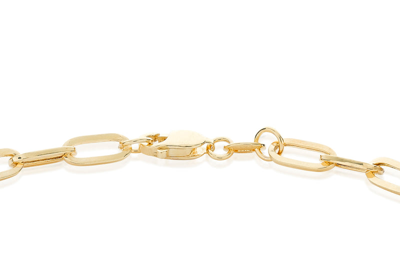 9ct Yellow Gold Paper Chain Bracelet